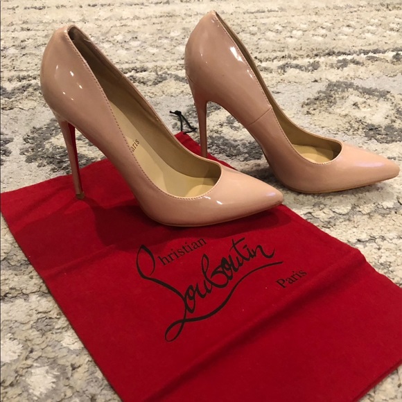 Christian Louboutin “Decollete” 85mm Patent Leather Red Sole Pumps size euro 39 - Picture 3 of 15